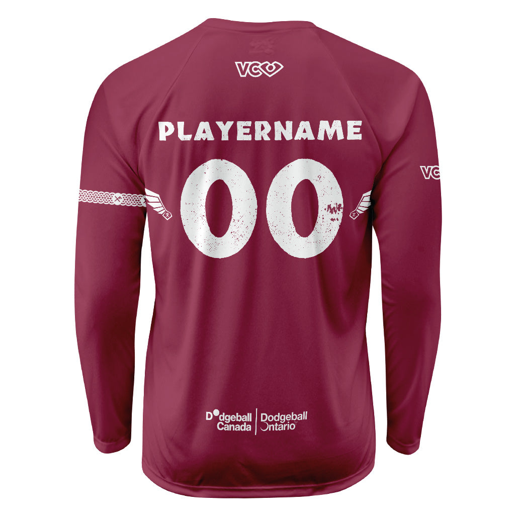 T-shirt Raglan à Manches Longues Sublimé