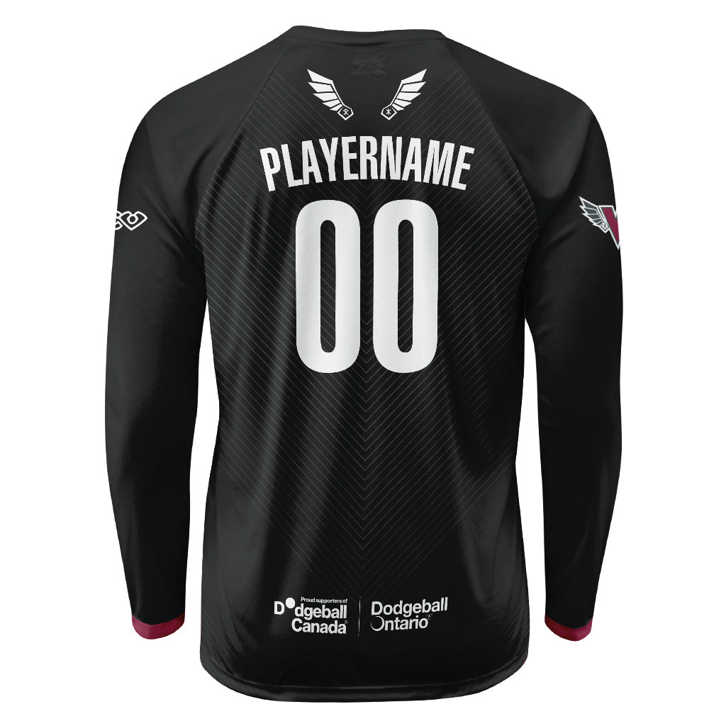 T-shirt Raglan à Manches Longues Sublimé