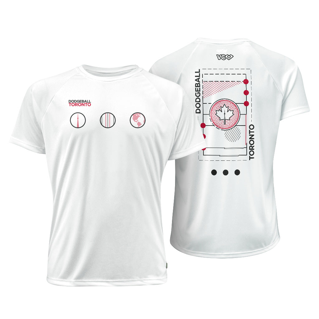 Maillot Raglan Dodgeball Toronto