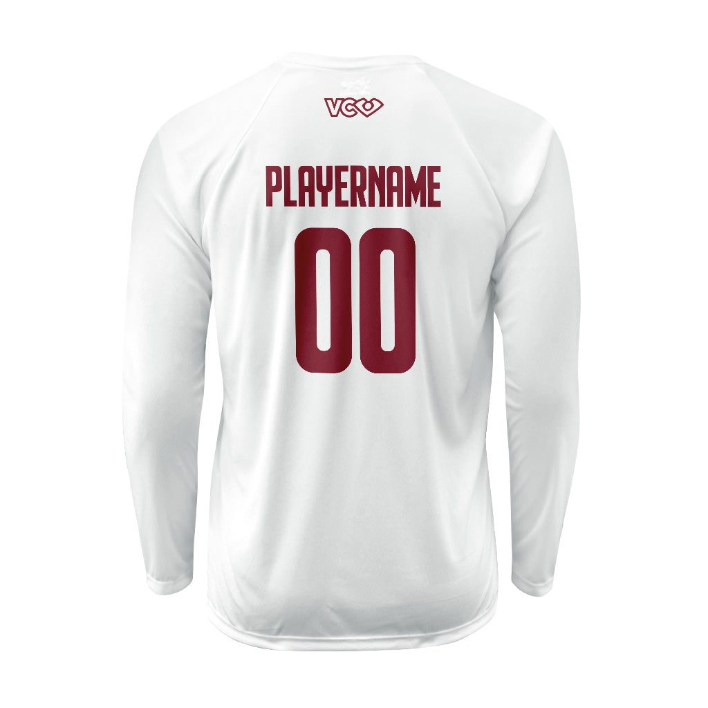Red Circus White Long Sleeve