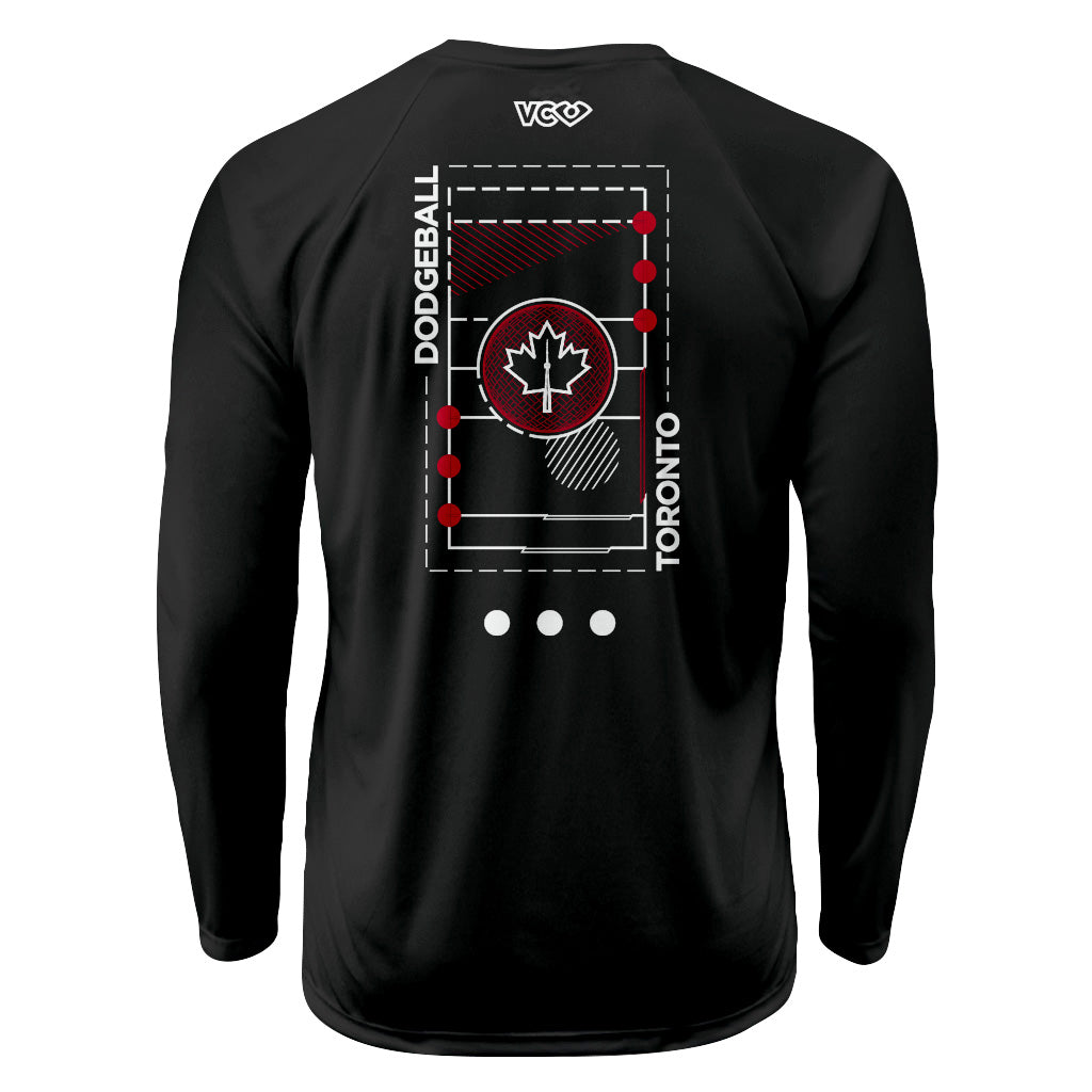 Dodgeball Toronto Raglan Manches Longues