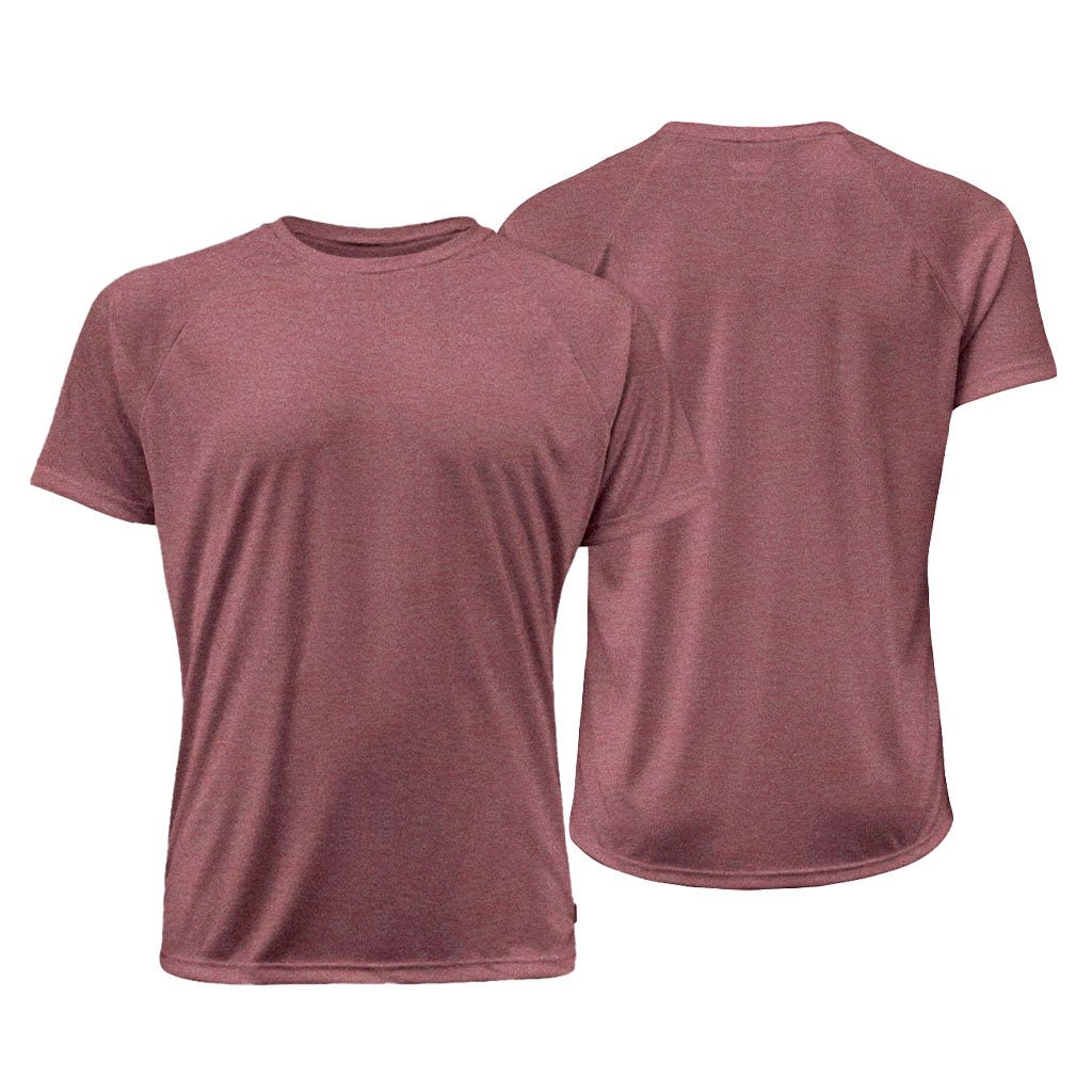 T-shirt Raglan - Bourgogne Mélangé