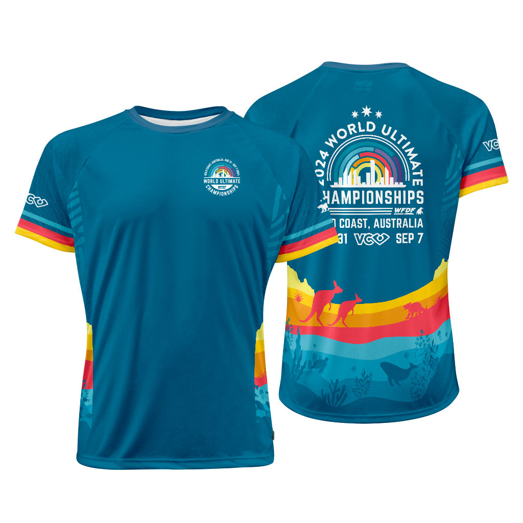 WUC 2024 Maillot Raglan Bleu Wombat