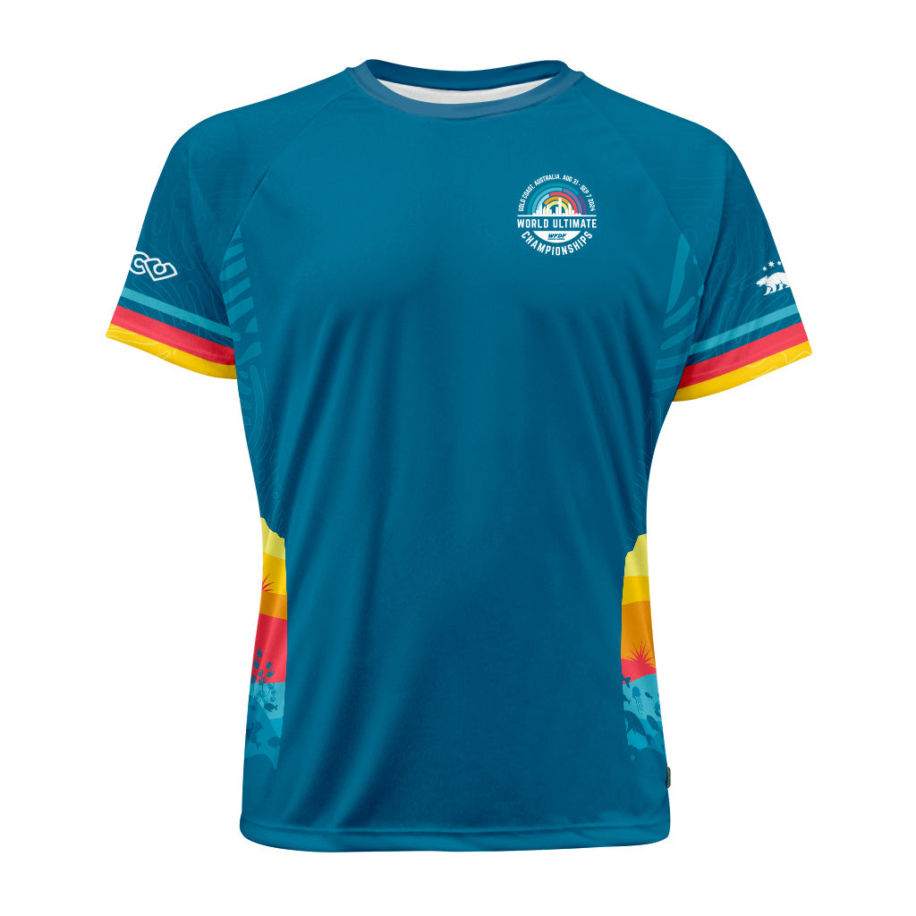 WUC 2024 Maillot Raglan Bleu Wombat