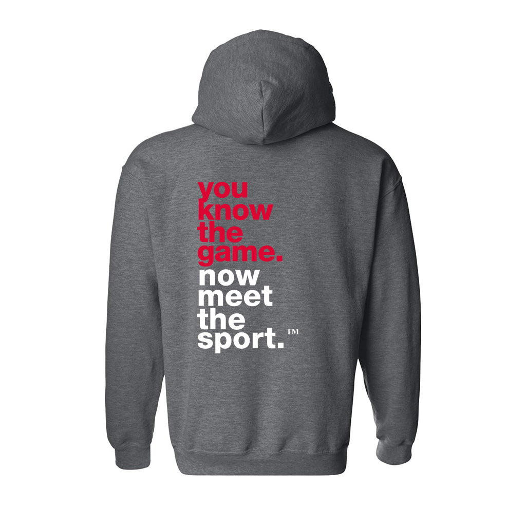 Hoodie en coton gris foncé Dodgeball Canada YKTS