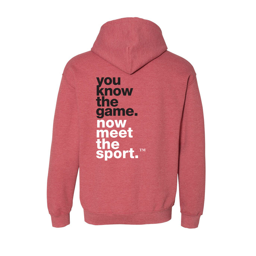 Dodgeball Canada YKTS Sweat à capuche en coton rouge heather