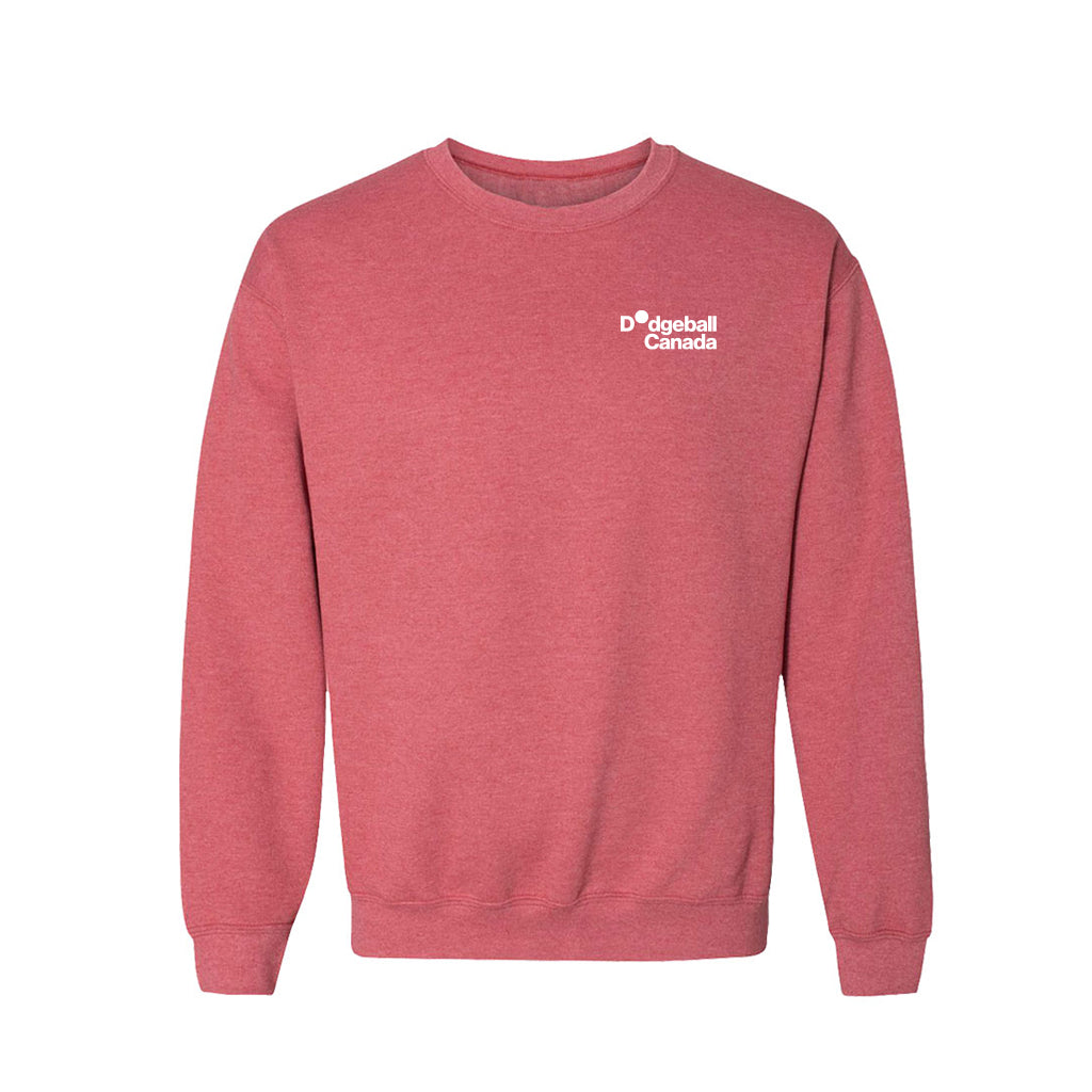 Dodgeball Canada YKTS Sweat à col rond rouge Heather