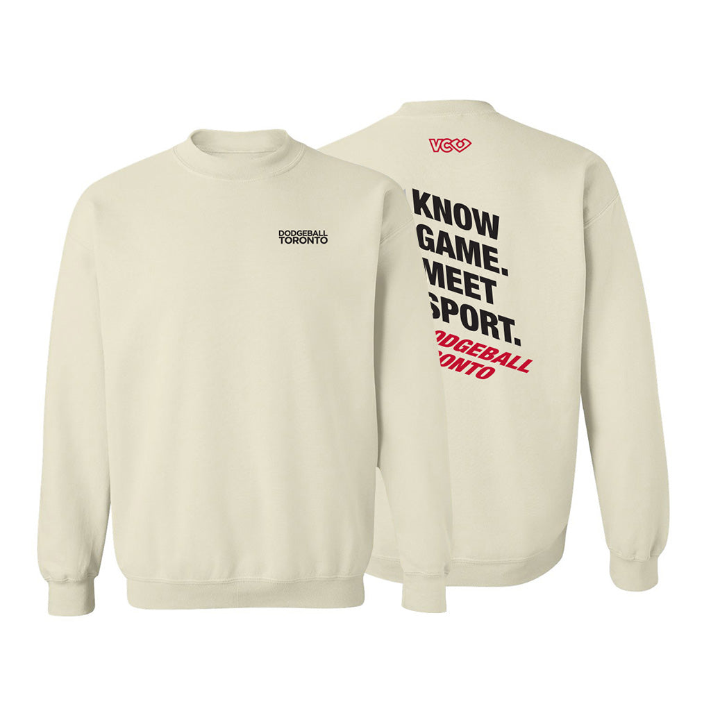 Dodgeball Toronto YKTG Sand Cotton Crewneck (L & XXL Only)