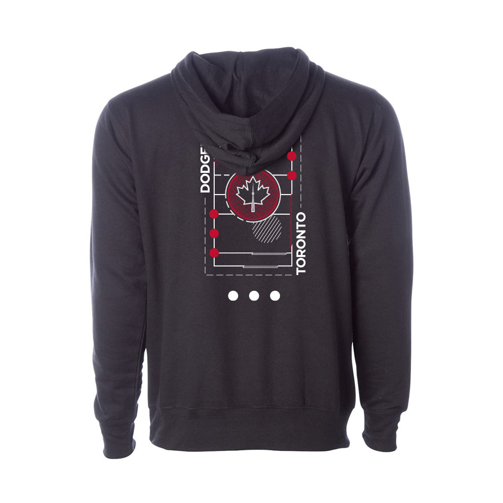 Hoodie en coton premium Dodgeball Toronto