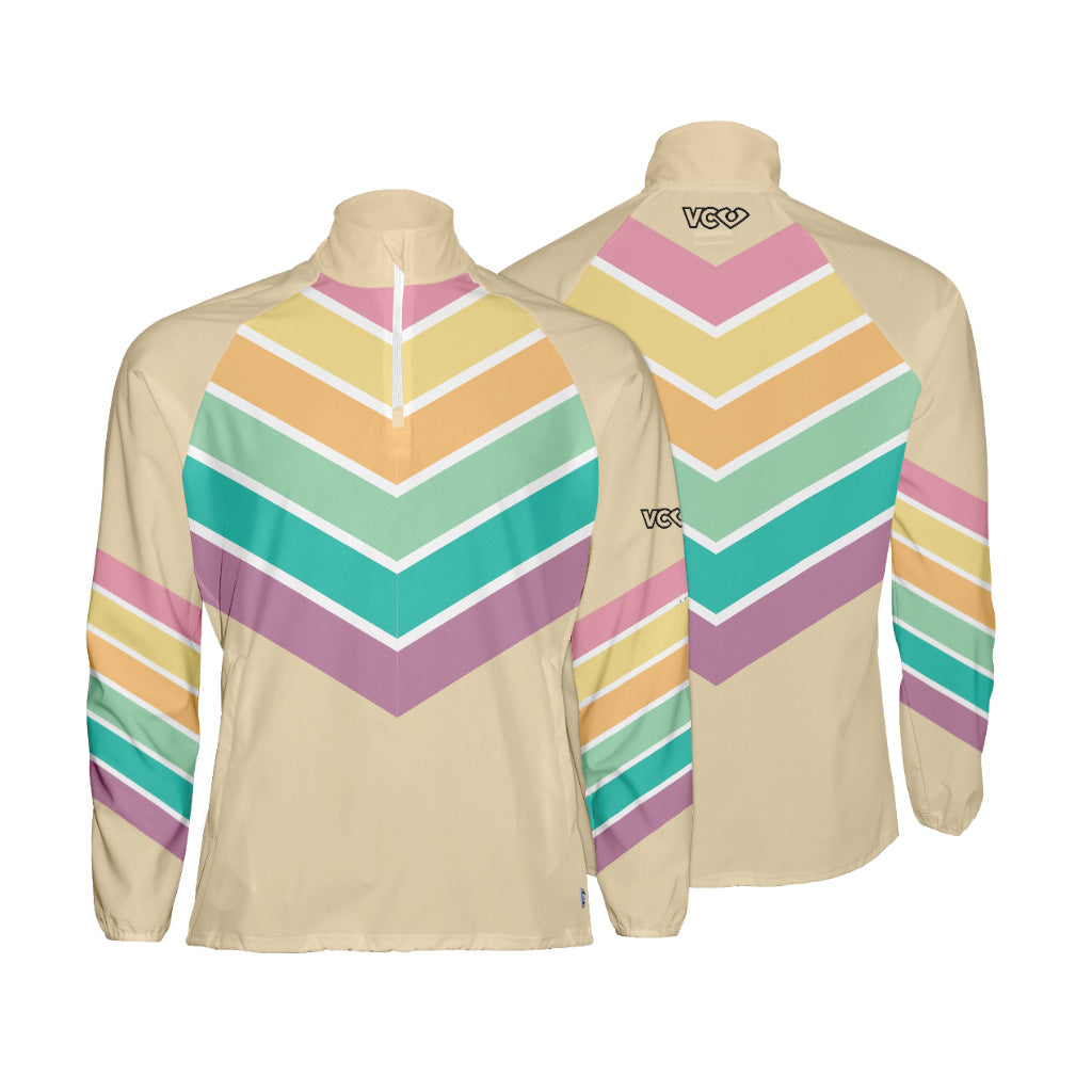 Veste coupe-vent vintage crème