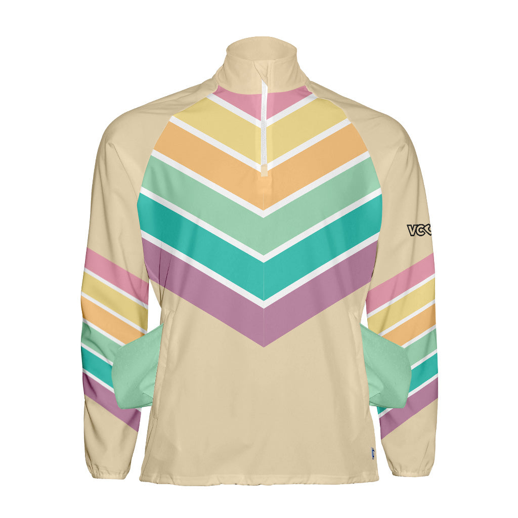 Veste coupe-vent vintage crème