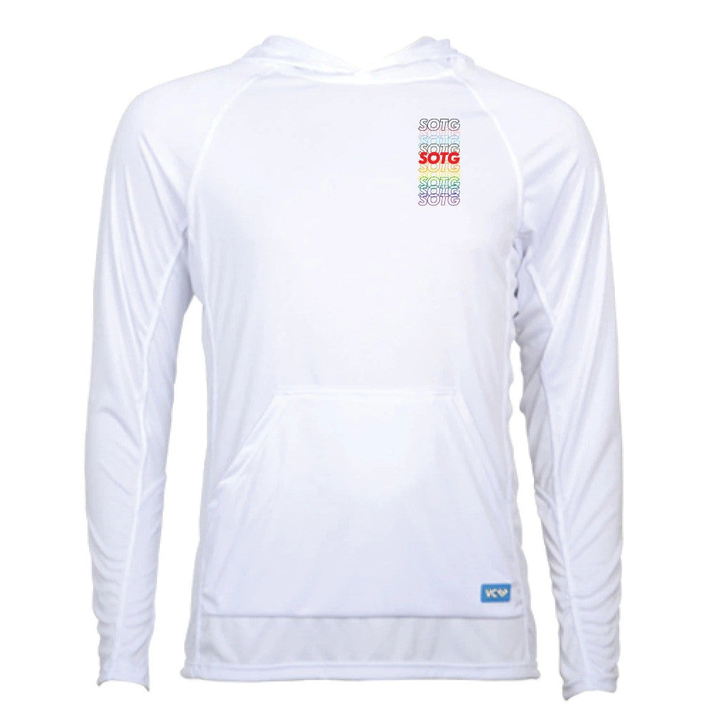 VC Ultimate white revolution hoodie with SOTG.