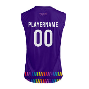 GLAM! Dodgeball Purple Classic Sleeveless Jersey
