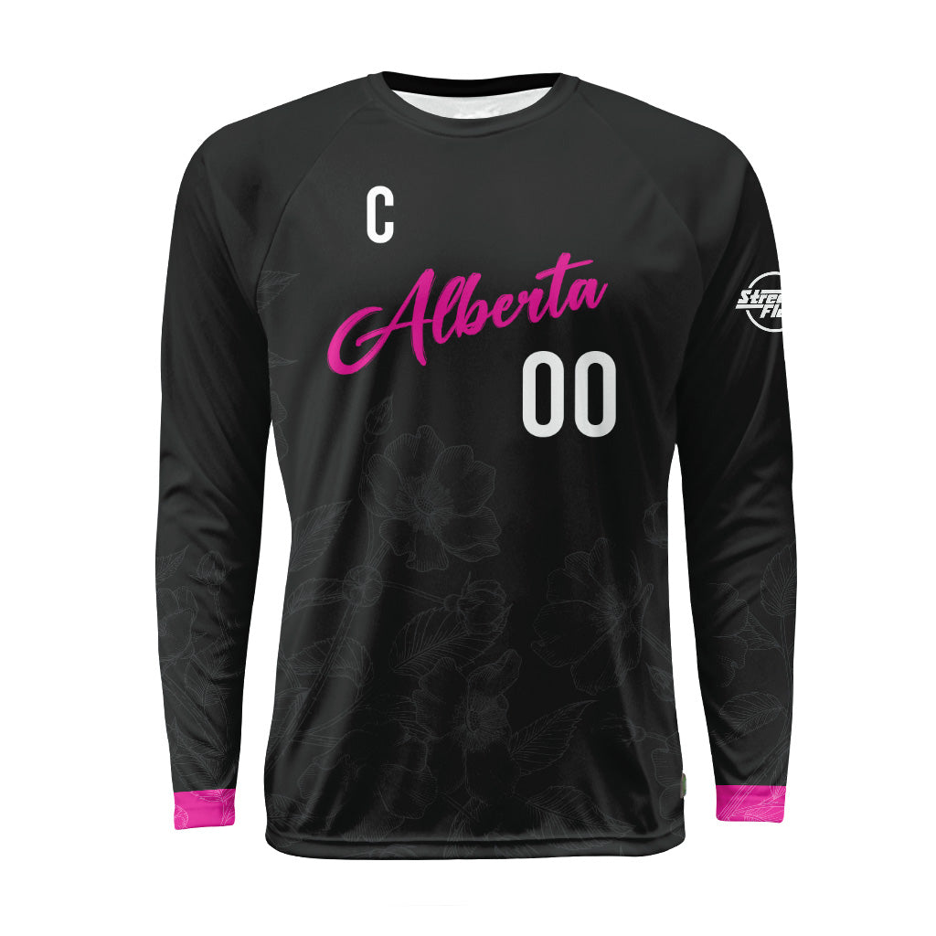Team Alberta Dark Raglan Long Sleeve