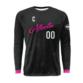 Team Alberta Dark Raglan Long Sleeve