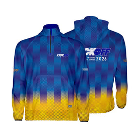 Dodgeball Toronto Kick Off Grid Blue Windbreaker