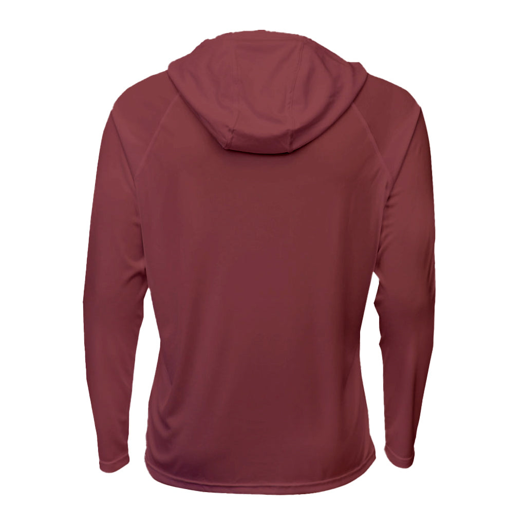 VC Ultimate Frisbee Maroon Performance Athletic Sun Hoodie