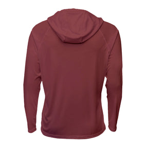 VC Ultimate Frisbee Maroon Performance Athletic Sun Hoodie