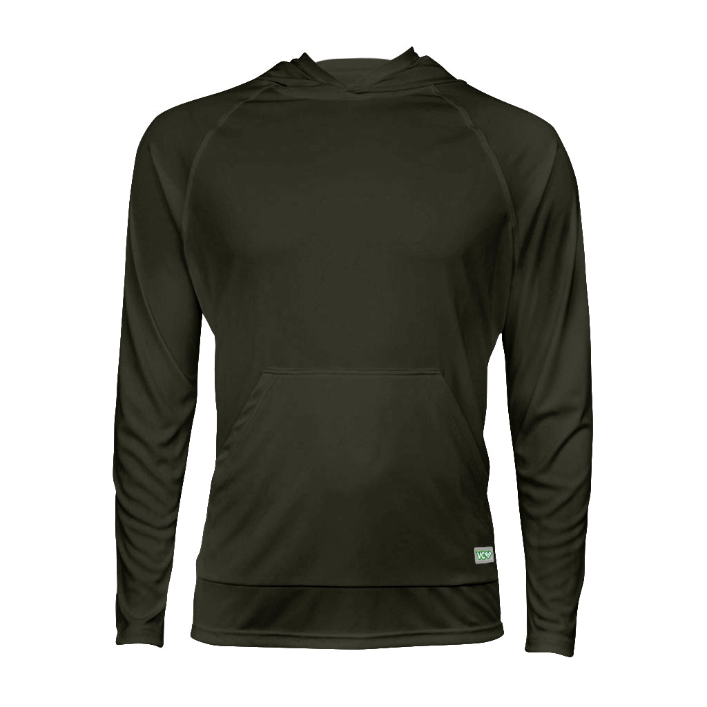 VC Ultimate Frisbee Dark Forest Green Performance Athletic Sun Hoodie