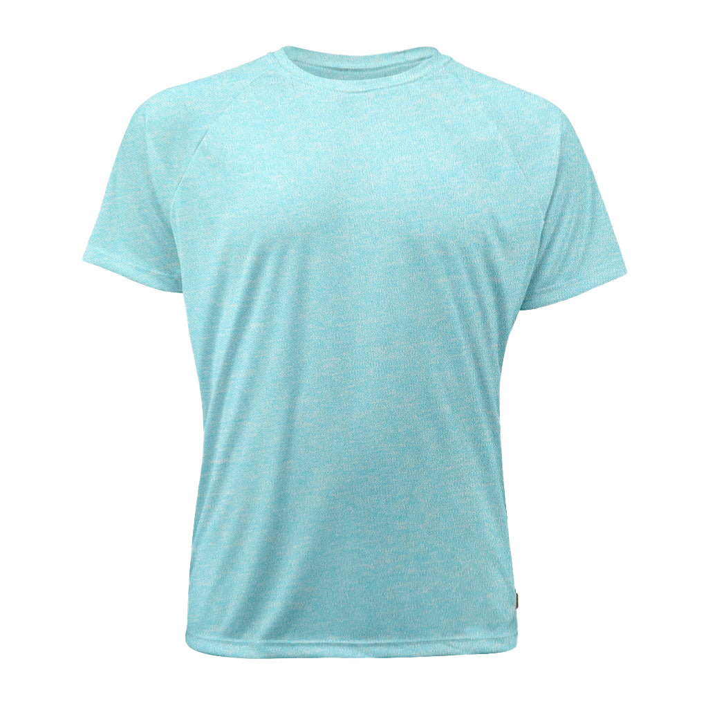 Raglan Jersey - Heather Cyan