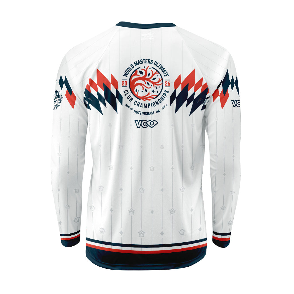 WMUCC 2026 Retro Rhombus White Raglan Long Sleeve