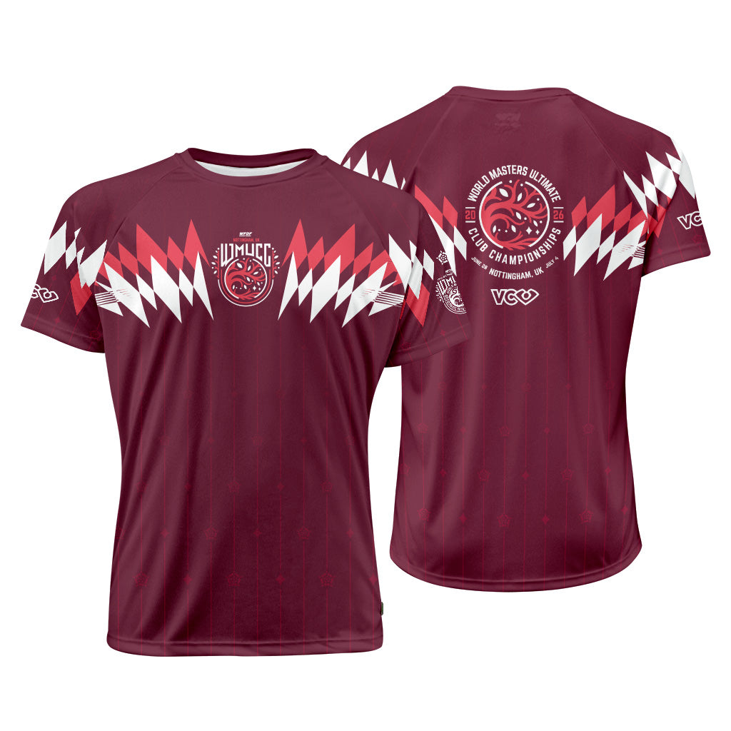 WMUCC 2026 Retro Rhombus Burgundy Raglan Jersey