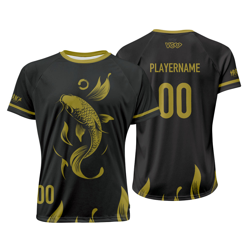 Zen Fish Dark Raglan Jersey